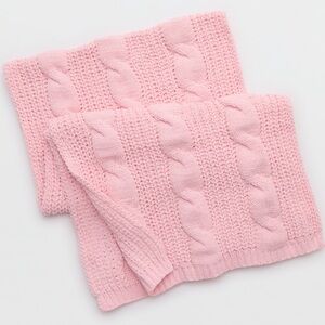 Aerie Pink Cable Knit Scarf , NWT